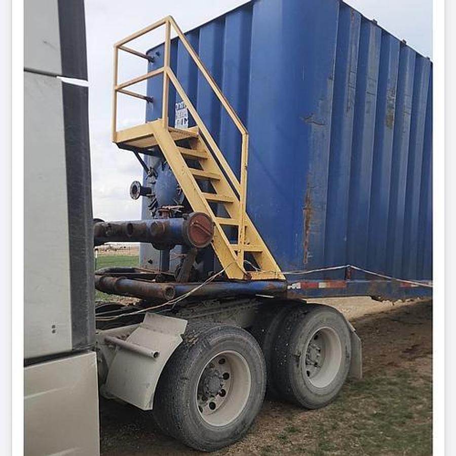 Used 500BBL Frac Tanks- 43x8.5x11, Corrugated Steel, V-bottom, Used Basic Refurb