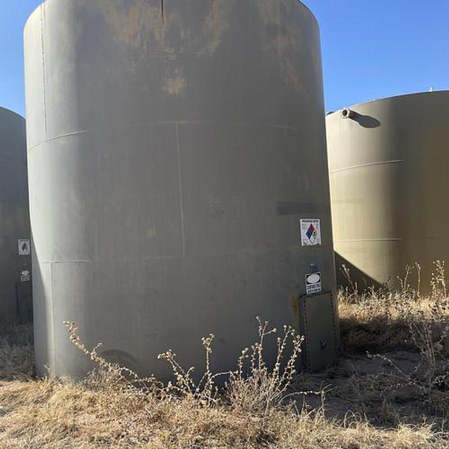 Used Permian Tank 500BBL Vertical Storage Tanks - 15’6” x 16’, Carbon Steel, Flat Bottom, Used Basic Refurb, 2014