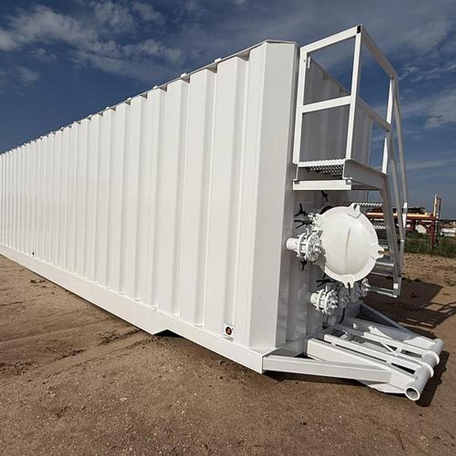Refurbished 500BBL Frac Tanks- 43x8.5x11, Corrugated Steel, V-bottom, Full Refurb
