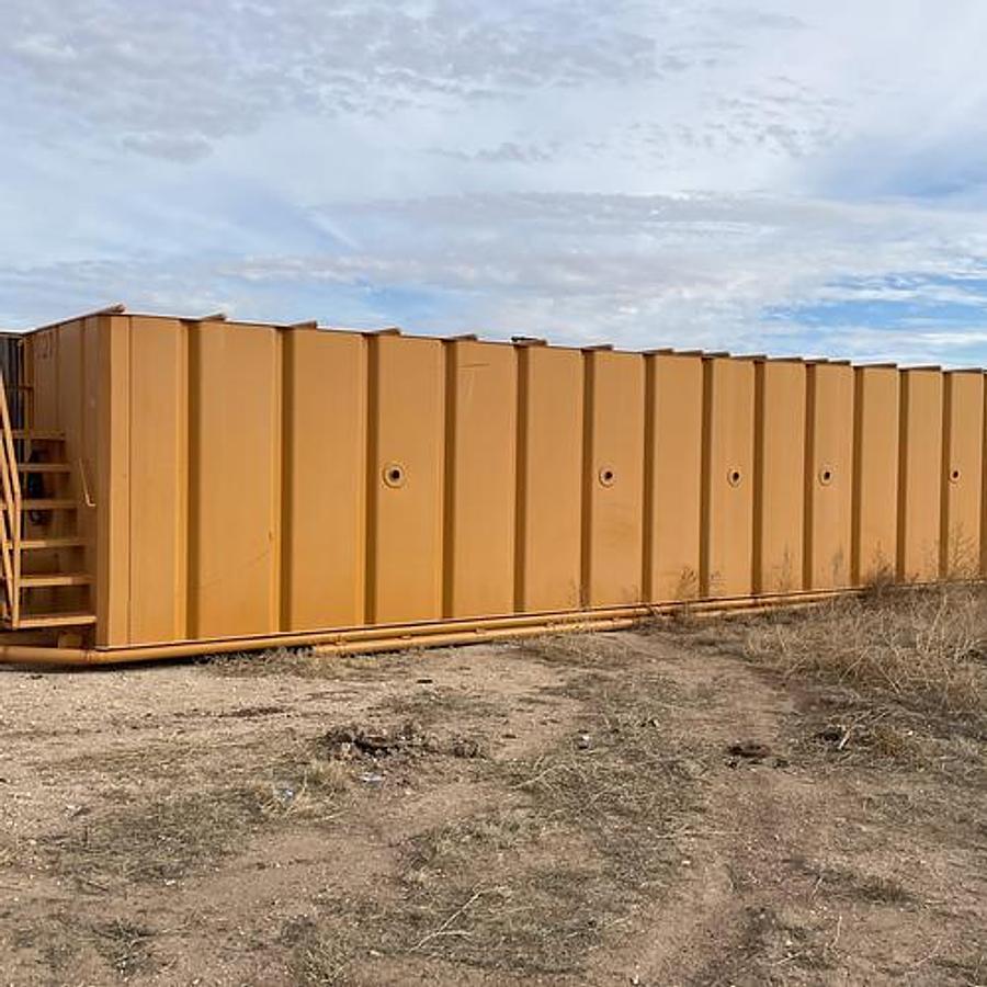 Used 500BBL Frac Tanks- 43x8.5x11, Corrugated Steel, V-bottom, Used Basic Refurb