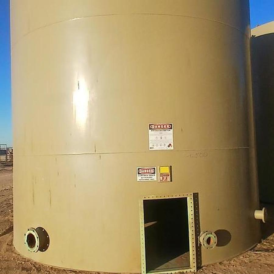 Used Petrosmith 500BBL Vertical Storage Tanks - 15’6” x 16’, Carbon Steel, Flat Bottom, Used Basic Refurb, 2018