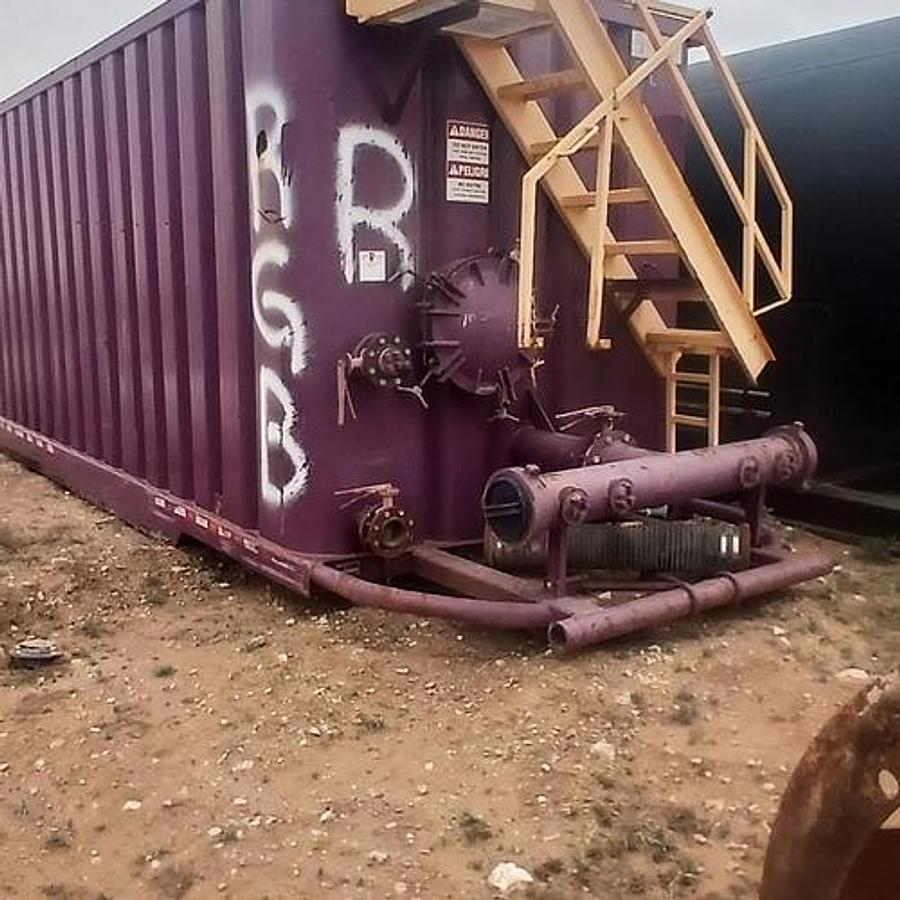Used 500BBL Frac Tanks- 43x8.5x11, Corrugated Steel, V-bottom, Used Basic Refurb