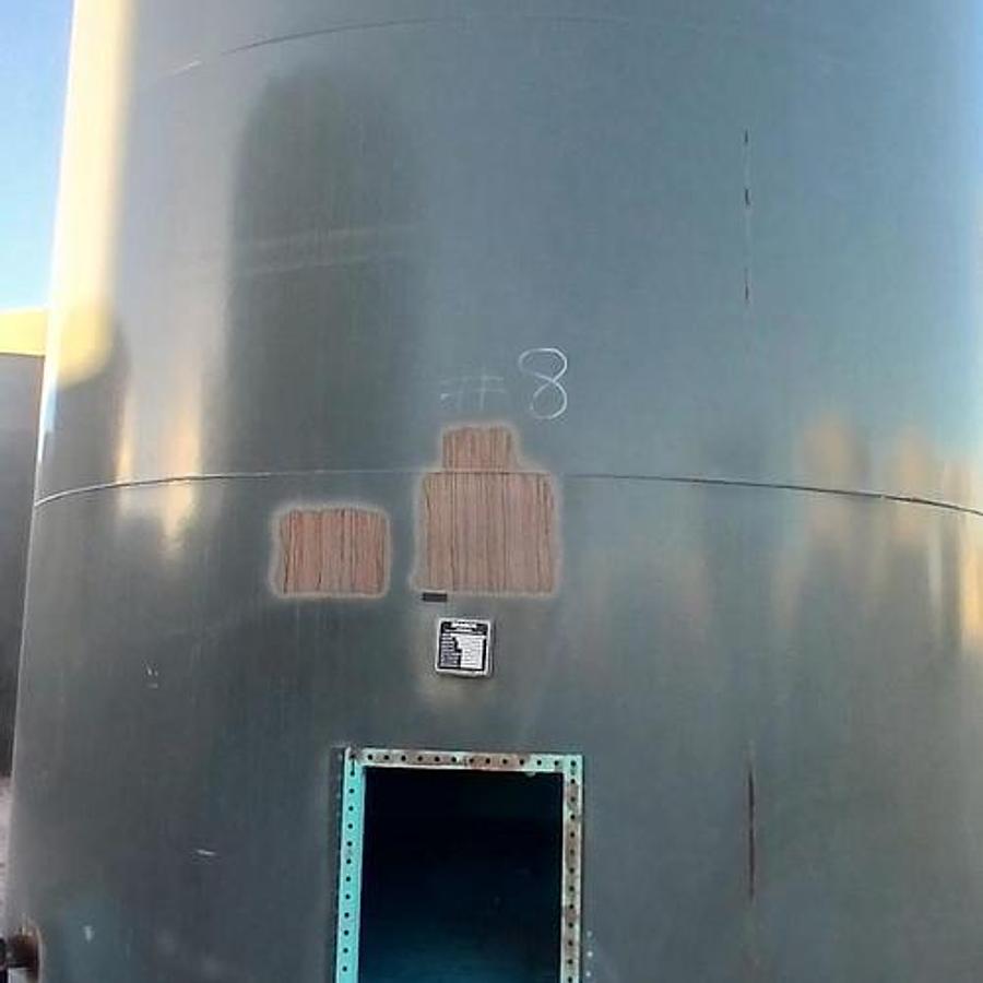 Used Dragon Tank 500BBL Vertical Storage Tanks - 15’6” x 16’, Carbon Steel, Flat Bottom, Used Basic Refurb, 2015