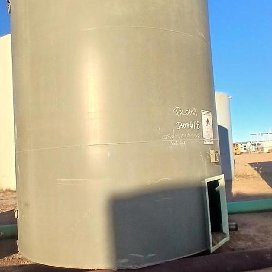 Used Dragon 300BBL Vertical Storage Tanks - 12’ x 15’, Carbon Steel, Flat Bottom, Used Basic Refurb, 2018