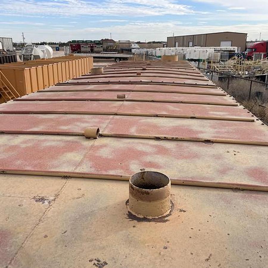 Used 500BBL Frac Tanks- 43x8.5x11, Corrugated Steel, V-bottom, Used Basic Refurb