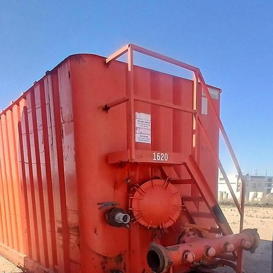 Used 500BBL Frac Tanks- 43x8.5x11, Corrugated Steel, V-bottom, Used Basic Refurb