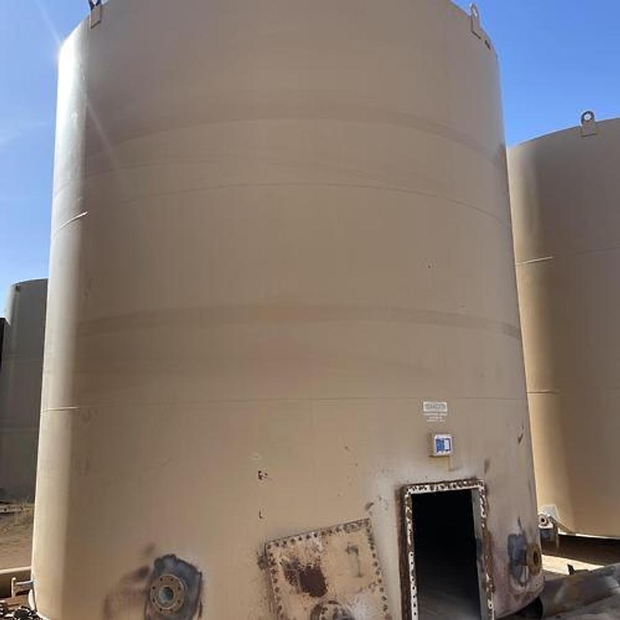 Used Accurate Inc 500BBL Vertical Storage Tanks – 15’6” x 16’, Carbon Steel, Flat Bottom, Used Basic Refurb, 2012