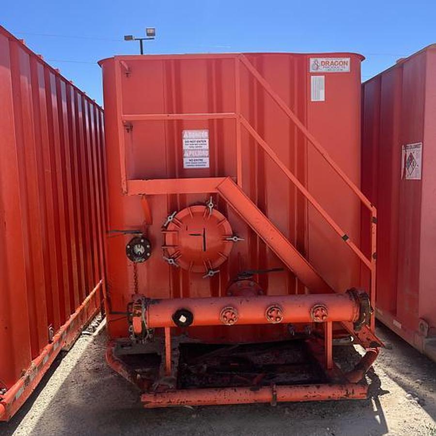 Used 500BBL Frac Tanks- 43x8.5x11, Corrugated Steel, V-bottom, Used Basic Refurb