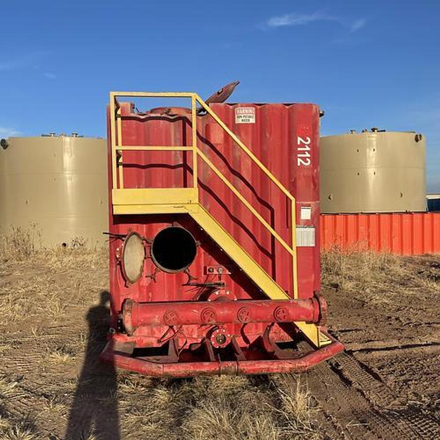 Used 500BBL Frac Tanks- 43x8.5x11, Corrugated Steel, V-bottom, Used Basic Refurb