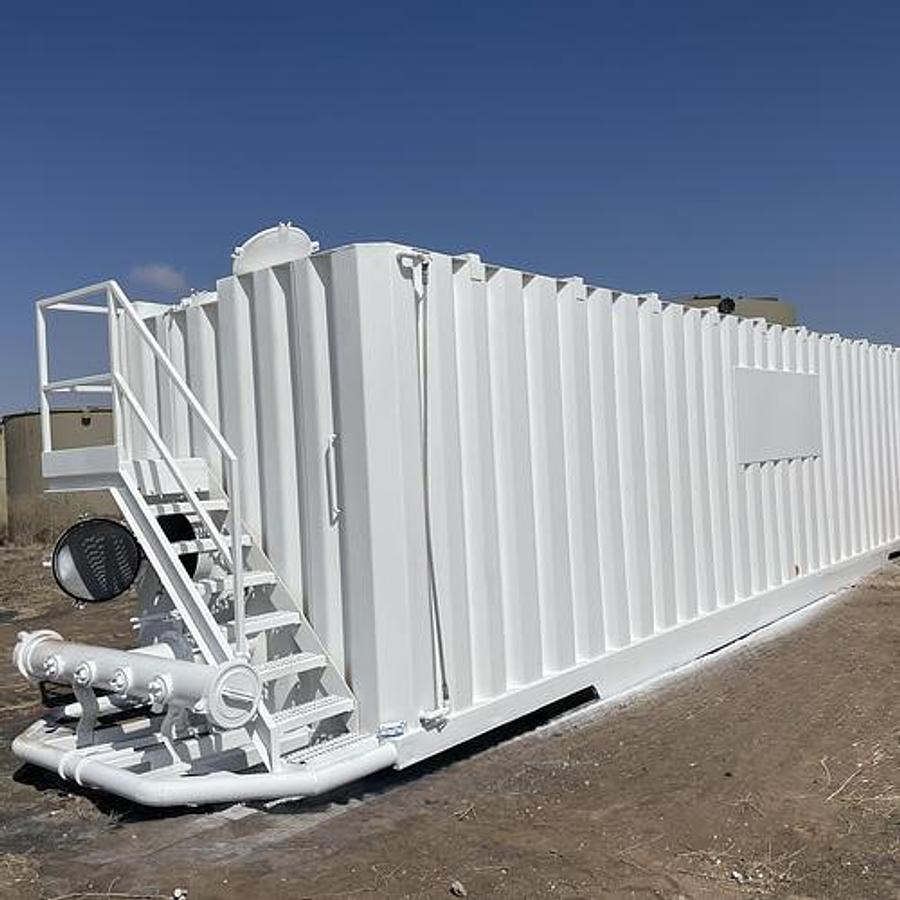 Refurbished 500BBL Frac Tanks- 43x8.5x11, Corrugated Steel, V-bottom, Full Refurb 
