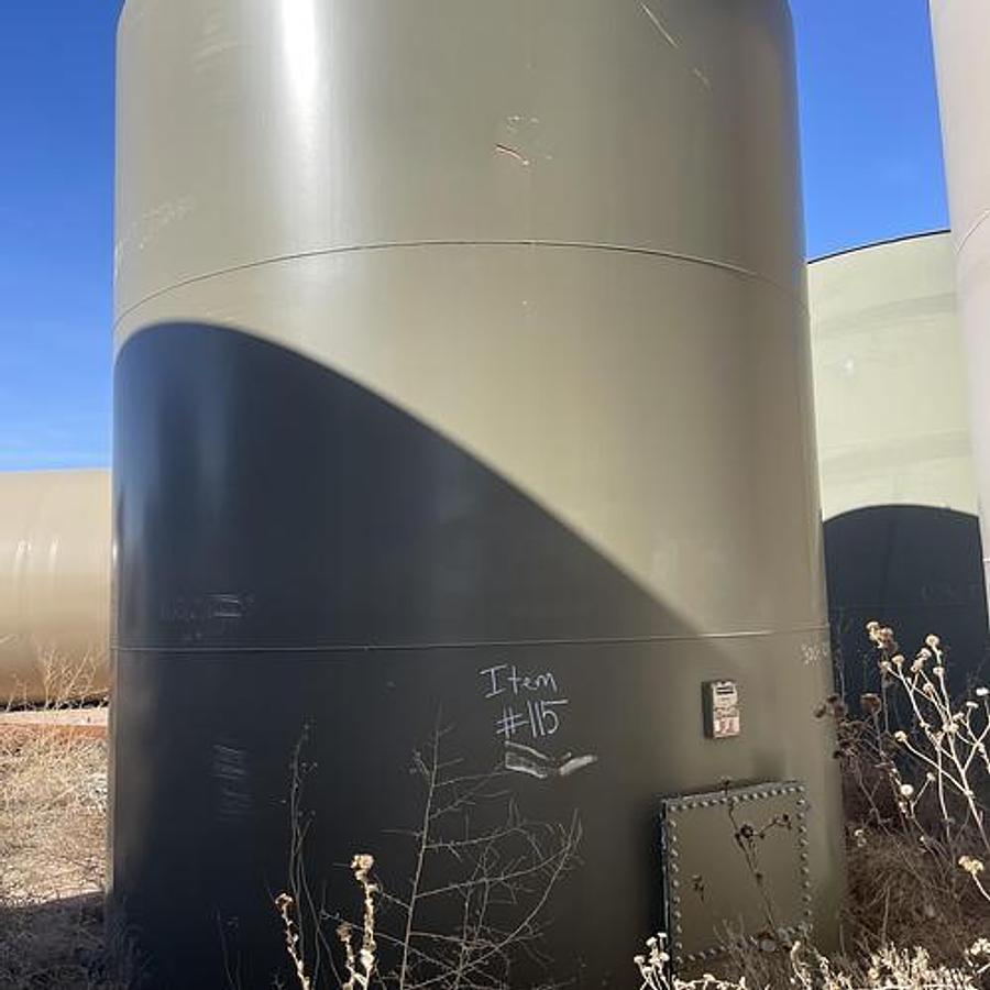 Used Petrosmith 300BBL Vertical Storage Tanks - 12’ x 15’, Carbon Steel, Flat Bottom, Used Basic Refurb, 2016