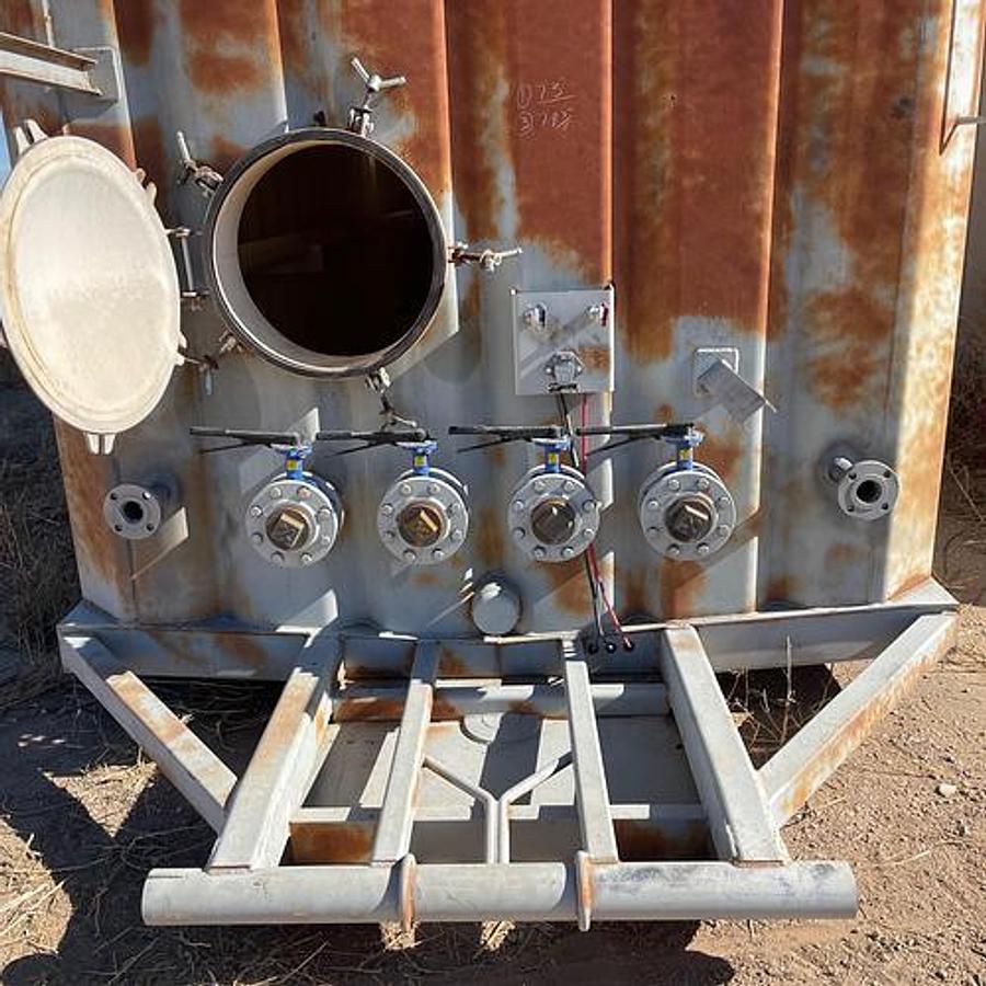 Used 500BBL Frac Tanks- 43x8.5x11, Corrugated Steel, V-bottom, Used Basic Refurb