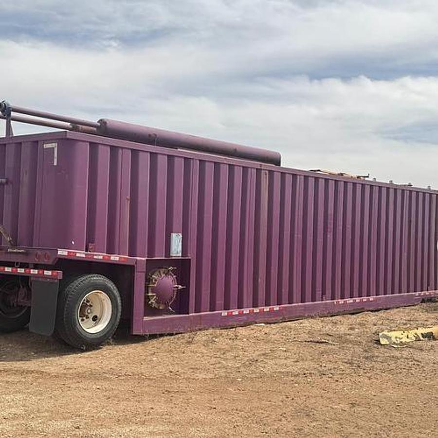 Used 500BBL Frac Tanks- 43x8.5x11, Corrugated Steel, V-bottom, Used Basic Refurb