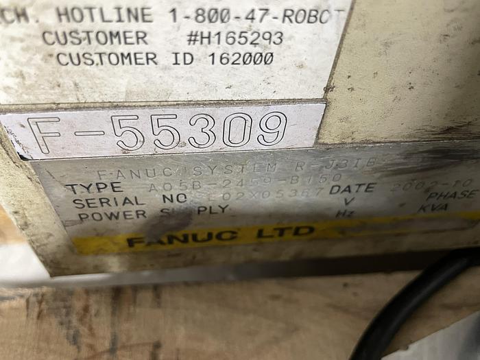 Used ARCMATE M50iB 6 AXIS MIG WELDING ROBOT WITH RJ3IB CONTROLLER