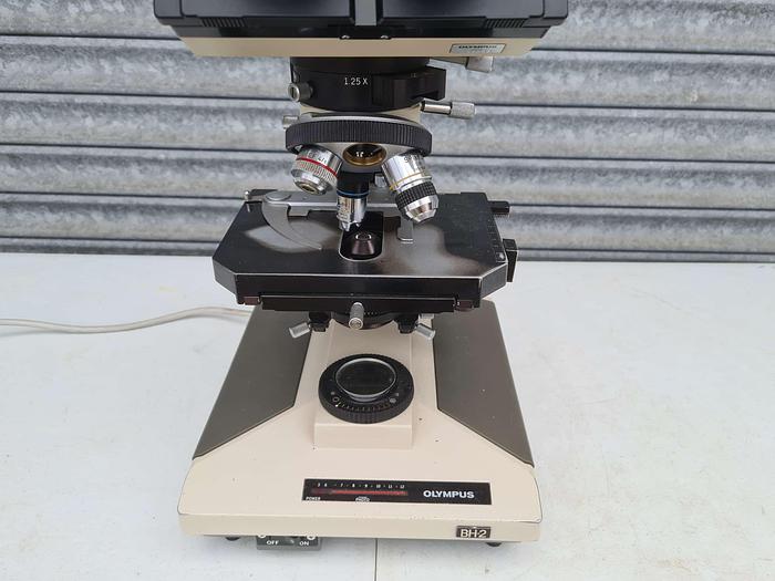 Used Olympus BH-2 Microscope with 3 Objectives