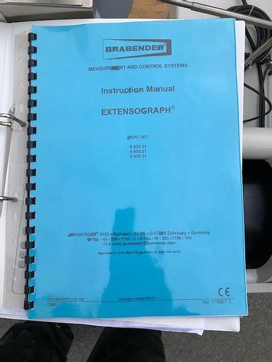 Used Brabender extensograph E