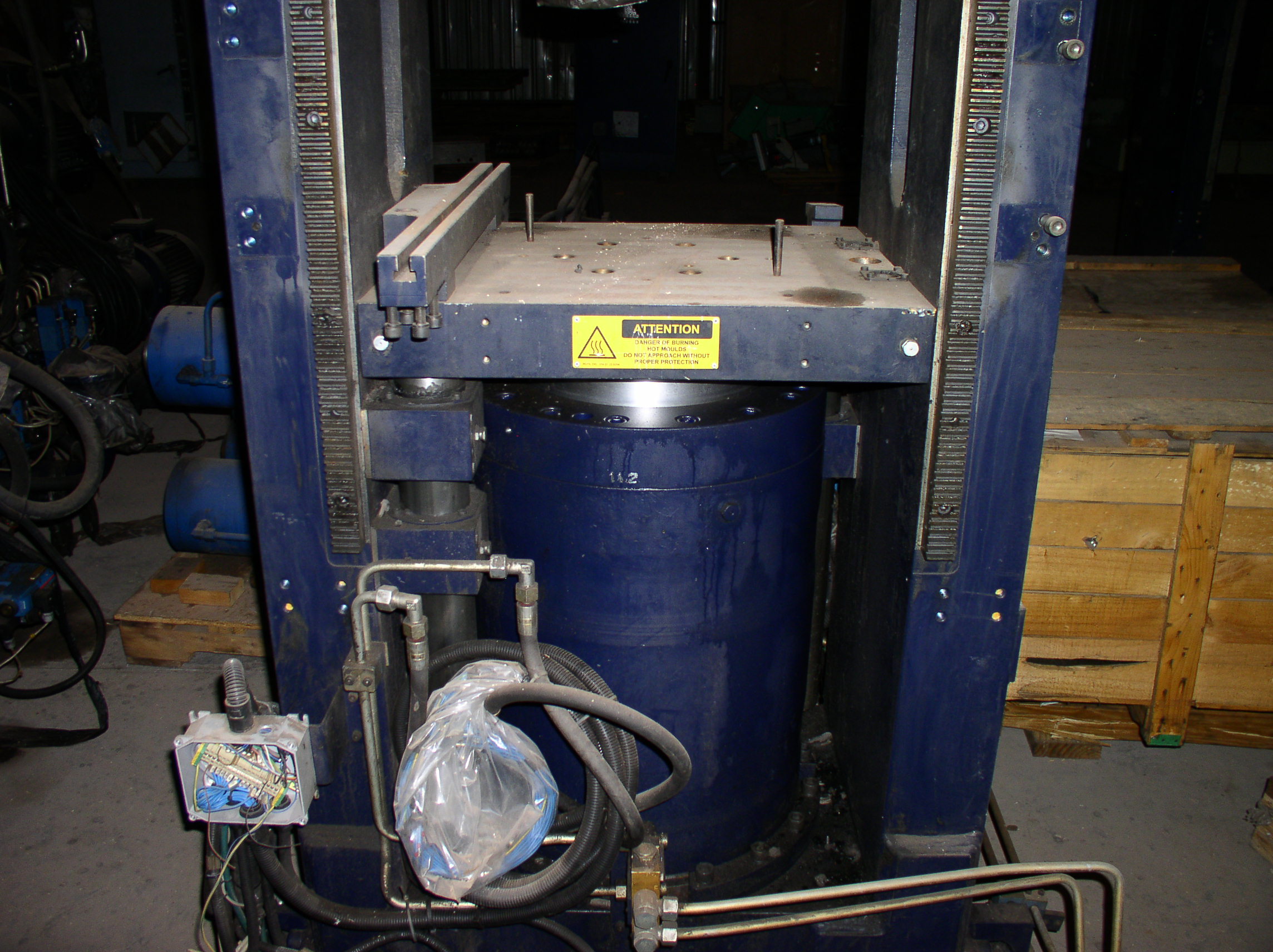 Used 200 Ton Rutil Up-Acting Hydraulic Press; Housing Type; Mfg. 2005; Low Profile; P.O.R.