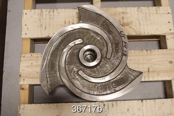 Used Warren 6/5ph18 Pump Impeller, 3 Vane 18" Diameter #36717
