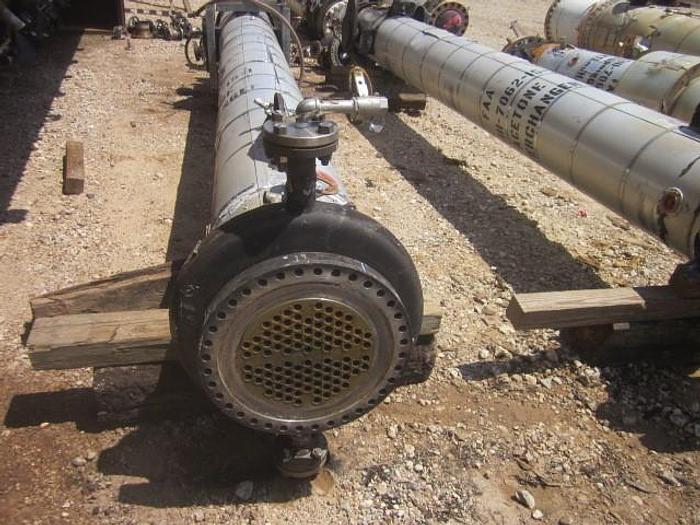 Used Used Southern Heat Exchanger approximately 300 sq ft 304L vertical shell and tube heat exchanger