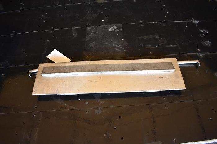 Used USED 5'' X 25'' ERIEZ PLATE MAGNET, STAINLESS STEEL