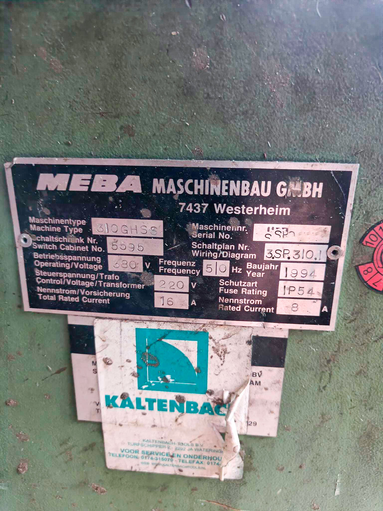 Used MEBA 310 GHSS - Band saw metal machines - 1994