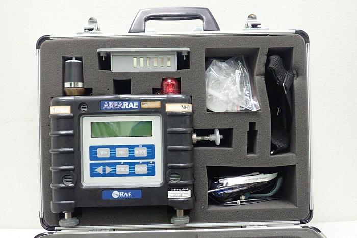 Used RAE AreaRAE Multiple Gas Detector Monitor w/ Accessories Kit & Case