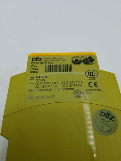 Used PILZ PZE X5 24VDC 5n/o