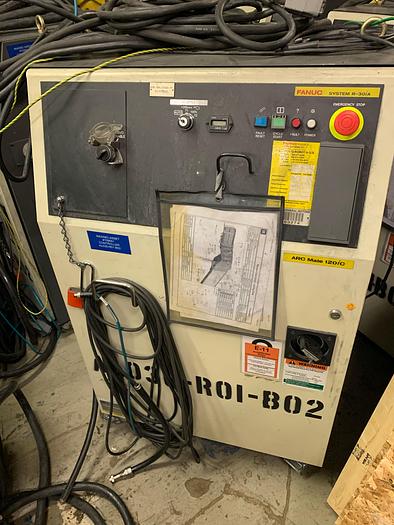Used FANUC ARCMATE 120iC/10L 6 AXIS CNC MIG WELDING ROBOT WITH R30iA CONTROLLER