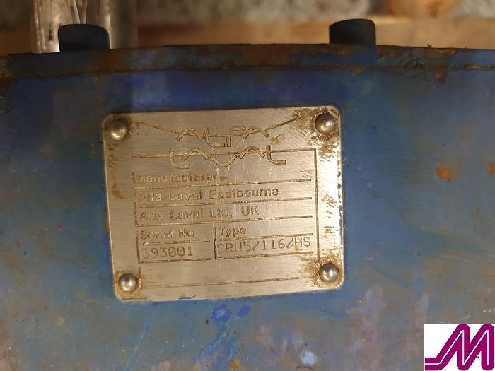 Used Alfa Laval SRU5/116/HS