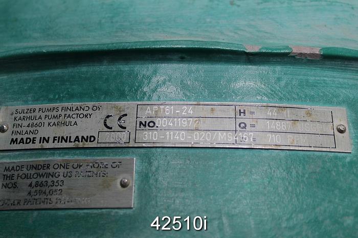 Used Sulzer APT 61-24 24x24x28 Pump #42510