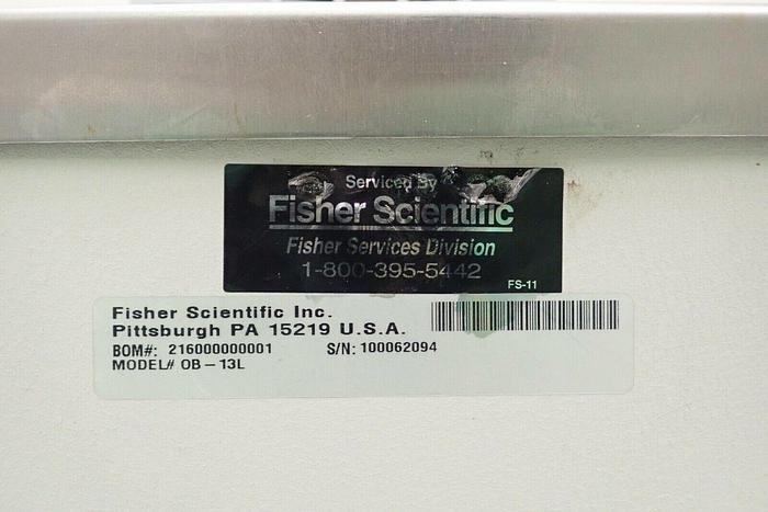 Used Fisher Scientific Model OB-13L & Model 71 Heating Circulating Water Bath