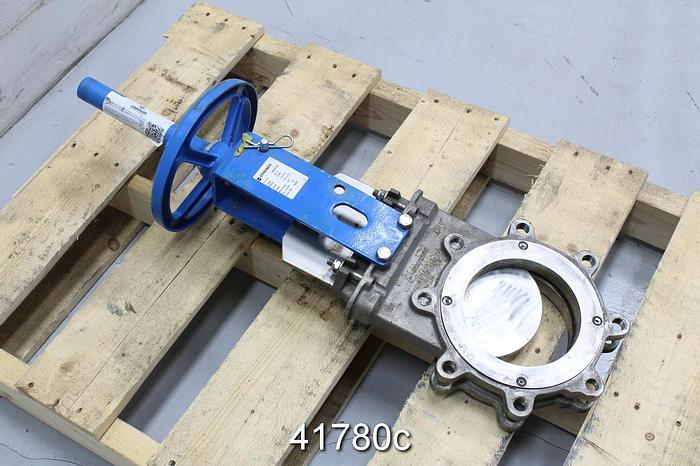 Used Orbinox BT13 6" Hand Operated Knife Gate Valve #41780