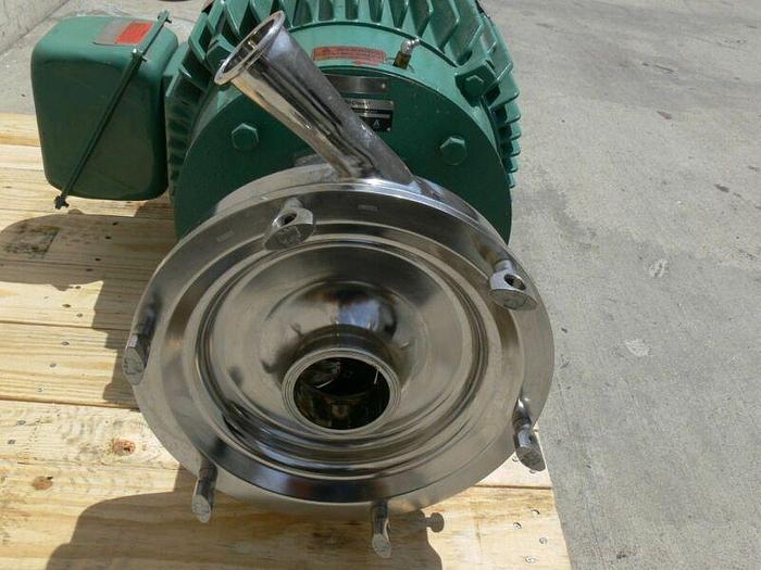 Used Tri-Clover Industrial Size Sanitary Centrifugal Pump w/ a 40HP Reliance Motor