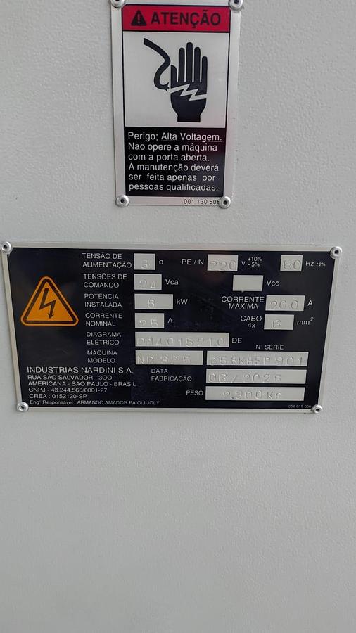 Torno Mecânico Nardini Nodus ND 325 Novo – Com NR12