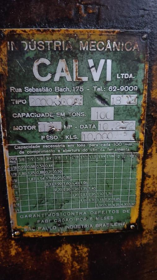 Usado Dobradeira Calvi 2000.3000 x 100ton