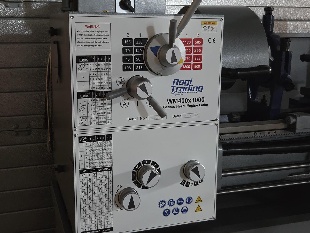 Rogi WM400x1000 lathe