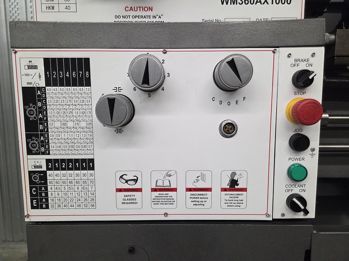 Rogi WM360Ax1000 lathe