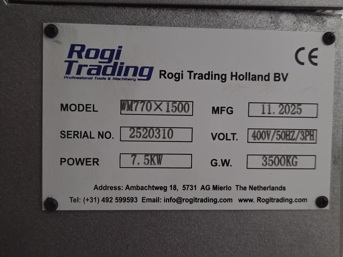 Rogi WM770x2000 lathe