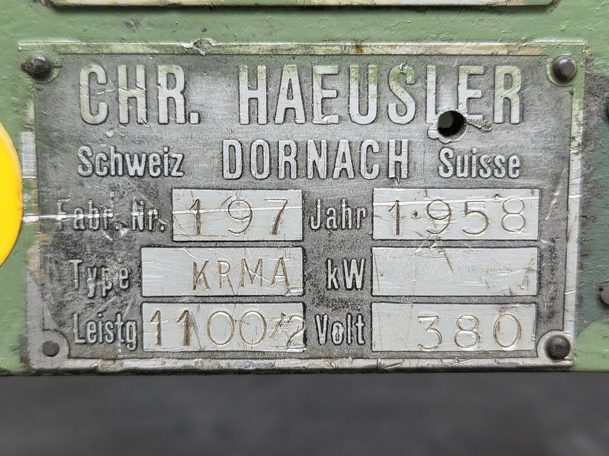 Used 1958 Haeusler KRMA