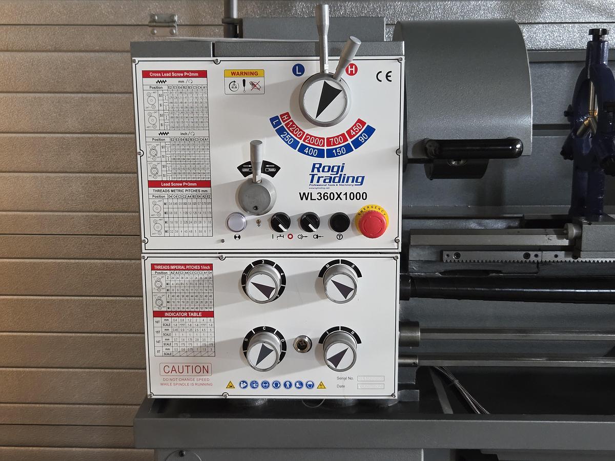 Rogi WL360x1000 lathe