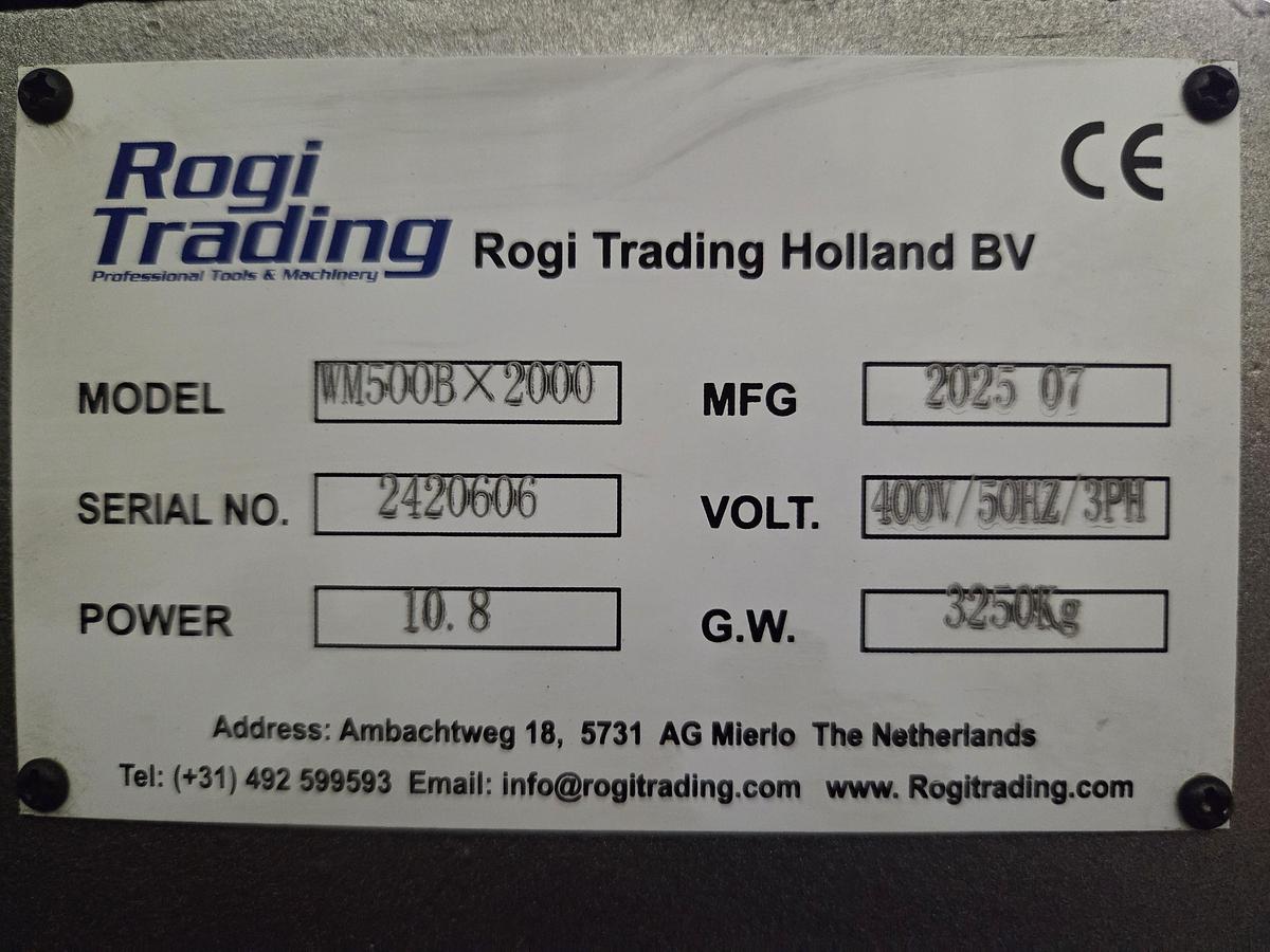 Rogi WM500BX2000 lathe