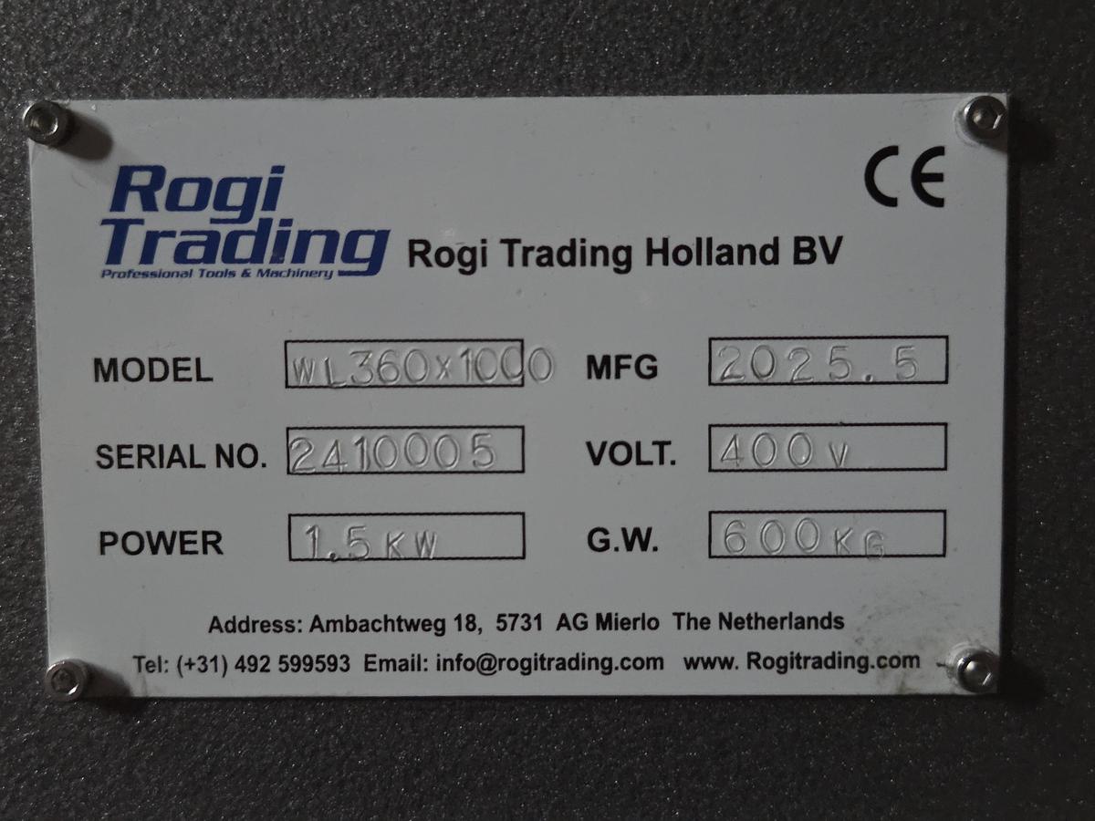 Rogi WL360x1000 lathe