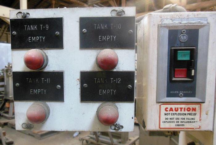 Used Filler, Piston, 4-Head, Filamatic, Mdl CVM300, 1 Ltr, S/st #S732732