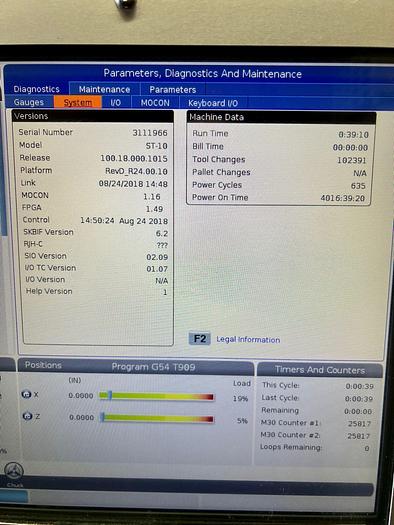 Used 2018 HAAS ST-10 CNC Turning Center