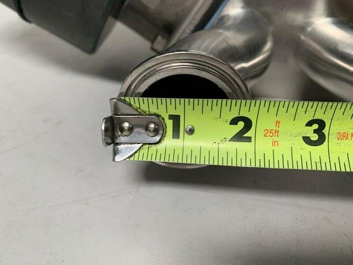 Used ITT Advantage 316L 90 PSI Diaphragm Actuator w/ 1 1/2" Sanitary Fittings