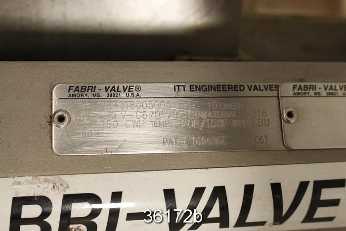 Used Velan 10" Hand Operated Knife Gate Valve #36172