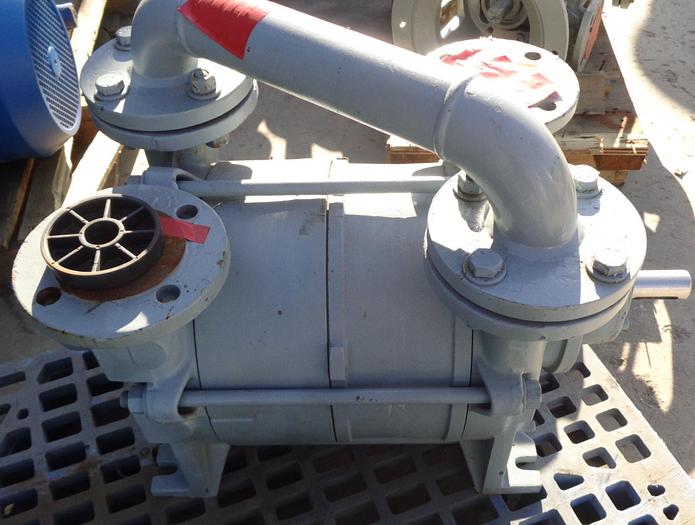 Used Pump, Vacuum, 15 HP, Liquid Ring, Travaini, 2" In/Out #S743030