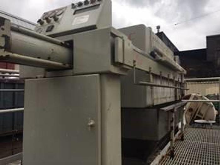 Used Used JWI Filter press 10.5 cu ft. Polypropylene plate and frame press