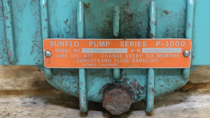Used Sunflow P1-DSB Pump #44482