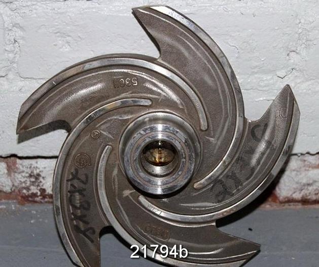 Used Goulds 3196 Impeller, 7", 5-Vane, Casting No.: 53811 (For 2x3x8 Pump) #21794